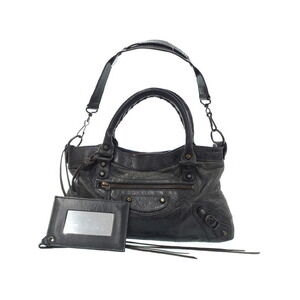 Balenciaga The First Leather Shoulder Bag